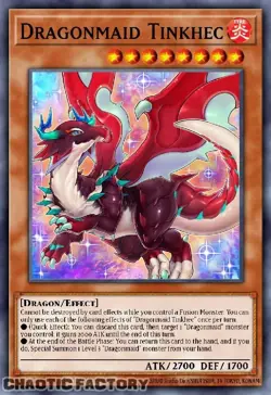 YUGIOH BLMM-EN059 Dragonmaid Tinkhec Emblazoned Ultra Rare 1st Edition NM - Image 1