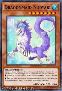 YUGIOH BLMM-EN057 Dragonmaid Nudyarl Emblazoned Ultra Rare 1st Edition NM - Image 1