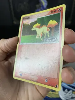 Pokemon Card Ex Delta Species Ponyta 78/113 2005 Reverse Stamped Holo - Image 4