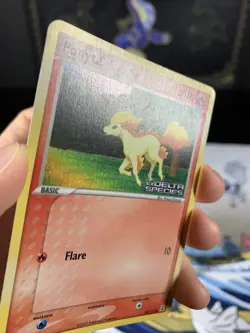 Pokemon Card Ex Delta Species Ponyta 78/113 2005 Reverse Stamped Holo - Image 5