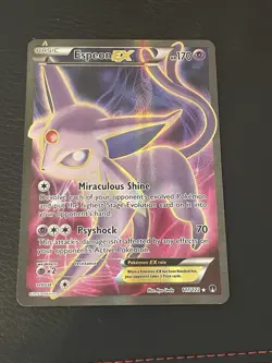 Pokemon - Espeon EX Full Art Holo 117/122 XY BREAKPoint English Card - NM/LP+ - Image 1