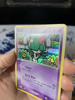 Pokemon Card Ex Delta Species Ralts 81/113 2005 Reverse Stamped Holo - Image 2