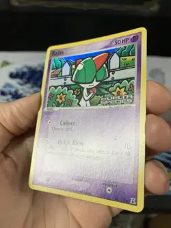 Pokemon Card Ex Delta Species Ralts 81/113 2005 Reverse Stamped Holo - Image 4