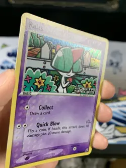 Pokemon Card Ex Delta Species Ralts 81/113 2005 Reverse Stamped Holo - Image 5