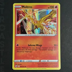 Moltres 021/172 Swsh09: Brilliant Stars Holo Rare Pokémon Card TCG - Image 1