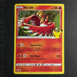Ho-Oh 001/025 Celebrations Holo Foil HO-OH - 25th Anniversary - Pokémon Card TCG - Image 1