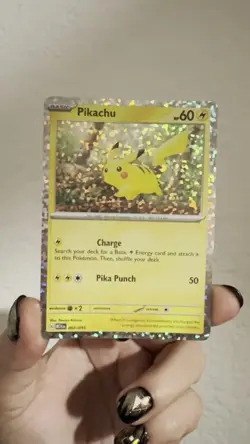 Pokemon Pikachu Rainbow Holographic Mint Condition McDonald’s 2025 Card New - Image 2