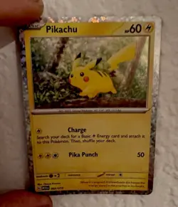Pokemon Pikachu Rainbow Holographic Mint Condition McDonald’s 2025 Card New - Image 3