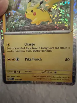 Pokemon Pikachu Rainbow Holographic Mint Condition McDonald’s 2025 Card New - Image 5