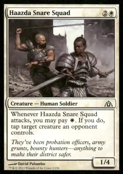 Haazda Snare Squad Dragon's Maze MTG Magic the Gathering card - Image 1