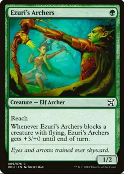X 1 Ezuri's Archers NM Duel Decks Elves vs. Inventors 009 MTG Magic - Image 1