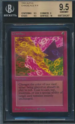 Alpha Chaoslace BGS 9.5 Graded Magic MTG (6287) -magicgraders- - Image 1