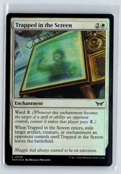 FOIL Trapped in the Screen Duskmourn - MTG Magic the Gathering Card - Image 1