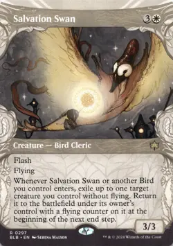 Salvation Swan (Showcase) Bloomburrow - Magic MTG NM - Image 1