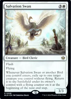 Salvation Swan (Foil) Bloomburrow - Magic MTG NM - Image 1