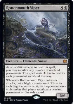 Rottenmouth Viper Bloomburrow - Magic MTG NM - Image 1