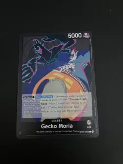 One Piece TCG Gecko Moria OP06-080 Wings of the Captain Leader Trading Card - Image 1