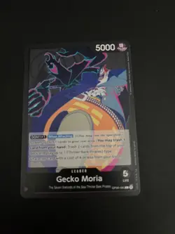 One Piece TCG Gecko Moria OP06-080 Wings of the Captain Leader Trading Card - Image 2