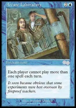 Arcane Laboratory - Light Play MTG Urza's Saga - Image 1