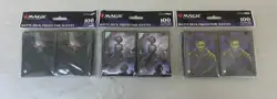(3pk) MTG Duskmourn: Valgavoth Kaito & Aminatou Deck Protector Sleeve 300 Total - Image 1