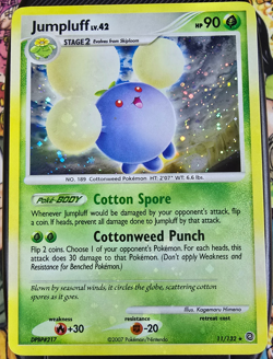 Pokemon TCG: Jumpluff 11/132 Holo - Secret Wonders Pokemon Card HOLO BLEED - Image 1