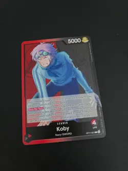 OP11-001 Koby Leader English One Piece TCG Card OP11 A Fist Of Divine Speed - Image 1