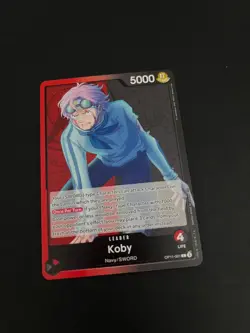 OP11-001 Koby Leader English One Piece TCG Card OP11 A Fist Of Divine Speed - Image 2