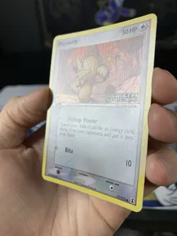 Pokemon Card Ex Delta Species Meowth 77/113 2005 Reverse Stamped Holo - Image 3