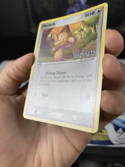 Pokemon Card Ex Delta Species Meowth 77/113 2005 Reverse Stamped Holo - Image 4