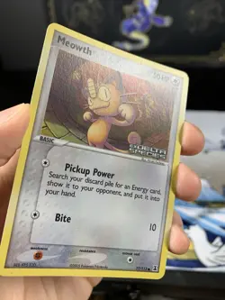 Pokemon Card Ex Delta Species Meowth 77/113 2005 Reverse Stamped Holo - Image 5