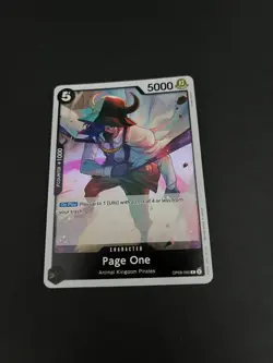 Page One OP08-092 Rare Two Legends One Piece Trading Card Holo Character Card - Image 2