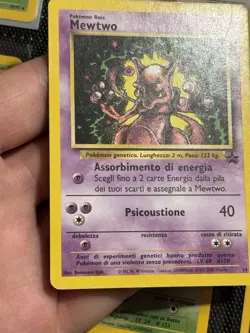 Mewtwo Promo Black Star 14 Rara Carta Pokemon Italiana Condizioni Good Played - Image 2