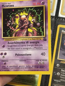 Mewtwo Promo Black Star 14 Rara Carta Pokemon Italiana Condizioni Good Played - Image 3