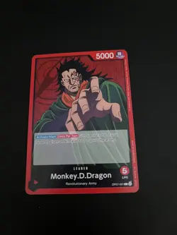 Monkey D Dragon OP07-001 L 500 Years Into The Future One Piece Card TCG - Image 1