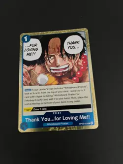 OP08-053 Thank You...for Loving Me!! Rare English One Piece TCG Card OP08 - Image 1
