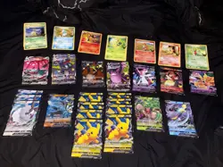Pokemon Jumbo Cards Lot Of 150 With 3 Binder - Image 1
