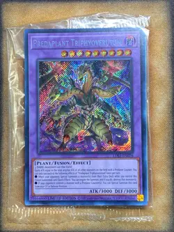 Yugioh Predaplant Triphyoverutum LDS3-EN076 Secret Rare Limited Edition SEALED - Image 1