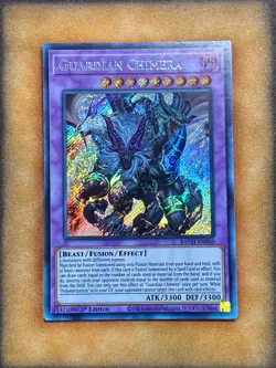 Yugioh Guardian Chimera BACH-EN040 Secret Rare 1st Ed NM - Image 1