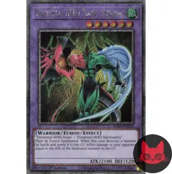 Yugioh Elemental HERO Flame Wingman RA03-EN152 Platinum Secret Rare 1st Ed NM - Image 1