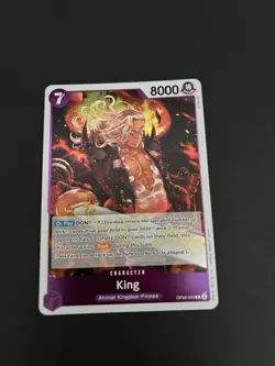 King OP08-060 Rare Two Legends One Piece Trading Card Foil Card TCG - Image 1