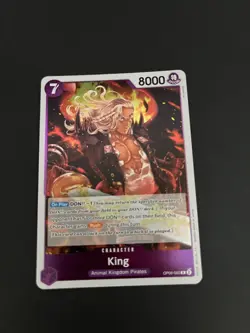 King OP08-060 Rare Two Legends One Piece Trading Card Foil Card TCG - Image 2