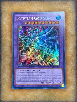 Yugioh Egyptian God Slime RA01-EN029 Secret Rare 1st Ed NM - Image 1