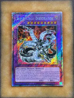 Yugioh Chimeratech Over Dragon RA03-EN166 Platinum Secret Rare 1st Ed NM - Image 1