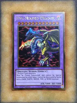 Yugioh Five-Headed Dragon PGL2-EN078 Gold Rare 1st Ed NM - Image 1