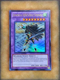 Yugioh Elemental HERO Great Tornado LC02-EN010 Ultra Rare Limited Edition NM - Image 1