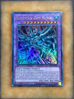 Yugioh Egyptian God Slime LED7-EN001 Ultra Rare 1st Ed NM - Image 1