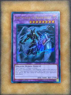 Yugioh Dark Magician the Dragon Knight LEDD-ENA00 Ultra Rare 1st Ed NM - Image 1
