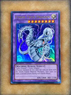 Yugioh Cyber Twin Dragon SDCR-EN037 Ultra Rare 1st Ed LP - Image 1