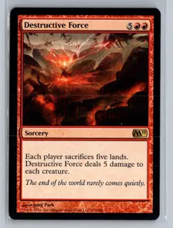 Destructive Force (b) Magic 2011 Rare - MTG Magic the Gathering Card - Image 1