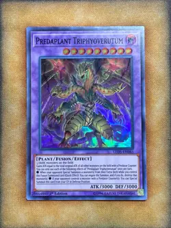 Yugioh Predaplant Triphyoverutum LED5-EN045 Super Rare 1st Ed NM - Image 1